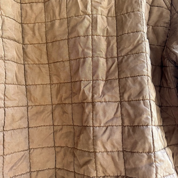 Blank nyc jacket cropped quilted milk chocolate tone. Zip front Sz XL - Picture 4 of 5